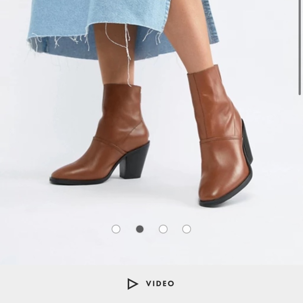 ASOS Design Elecis Leather Ankle Sock boots